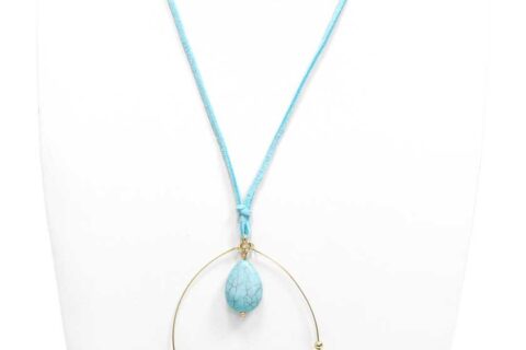 Collier long azur