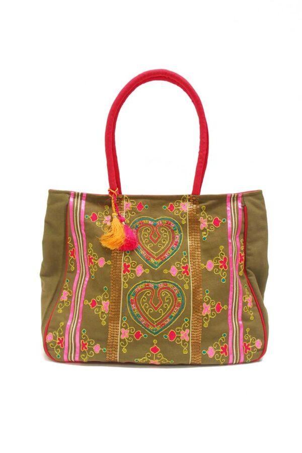 Sac cabas broderie
