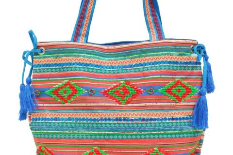 Sac en toile rayures