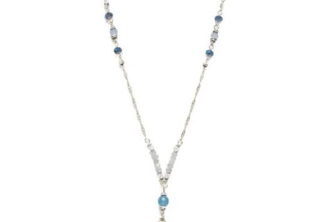 Collier à multi chaînes et pierres