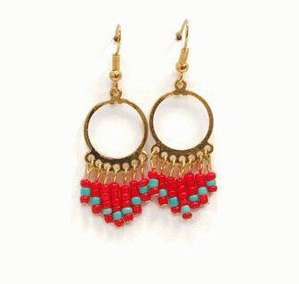 Boucles d'oreilles hippie