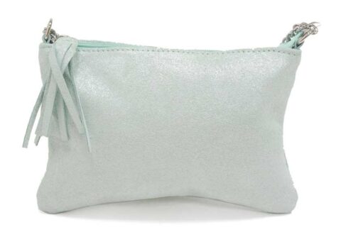 Pochette en cuir brillant