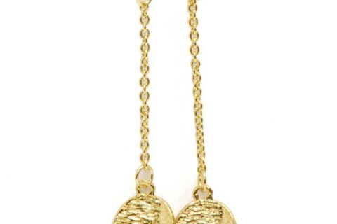 Boucles d'oreilles frange en chaîne dorée