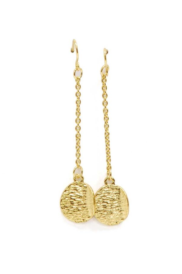 Boucles d'oreilles frange en chaîne dorée