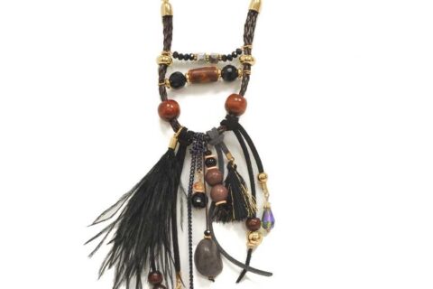 Long collier à breloques