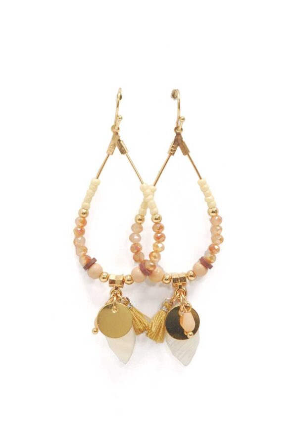 Longues boucles d'oreilles créoles