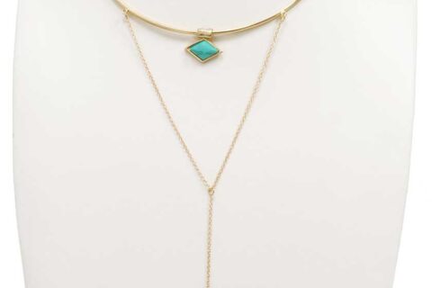 collier pierre bleue