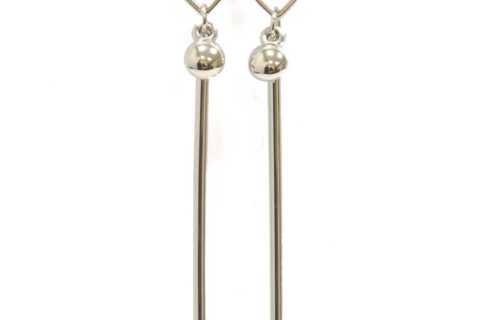 Boucles d'oreilles longues carré