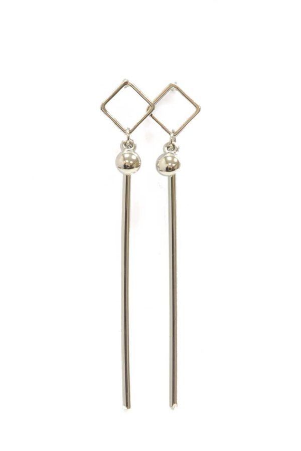 Boucles d'oreilles longues carré
