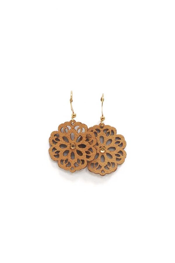 Boucles d'oreilles en daim