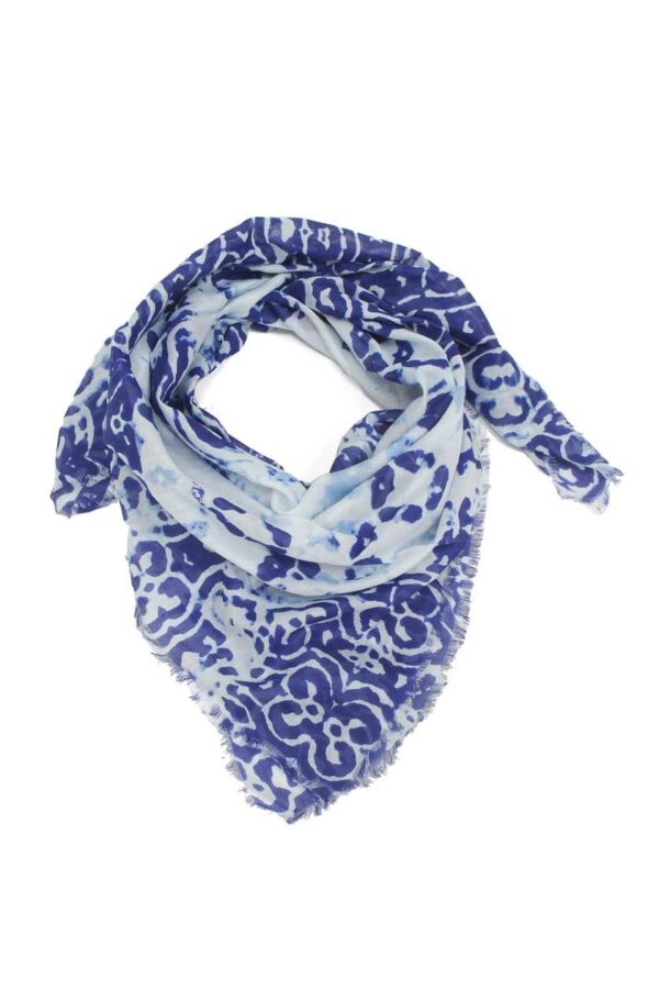 Foulard bleu vif