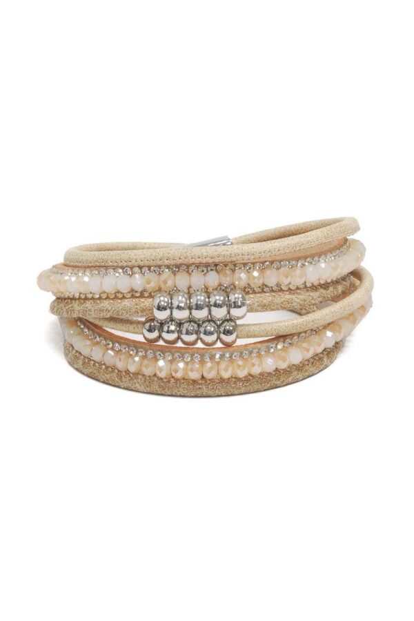 Bracelet multi beige
