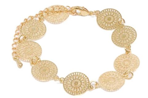 Bracelet doré en chaîne