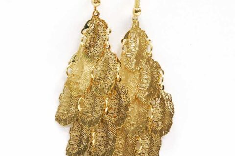 Boucles d'oreilles plumes