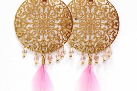 Boucles d'oreilles plumes
