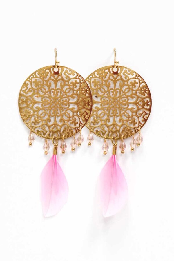 Boucles d'oreilles plumes