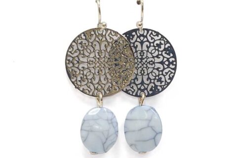 Boucles d'oreilles ornement baroque