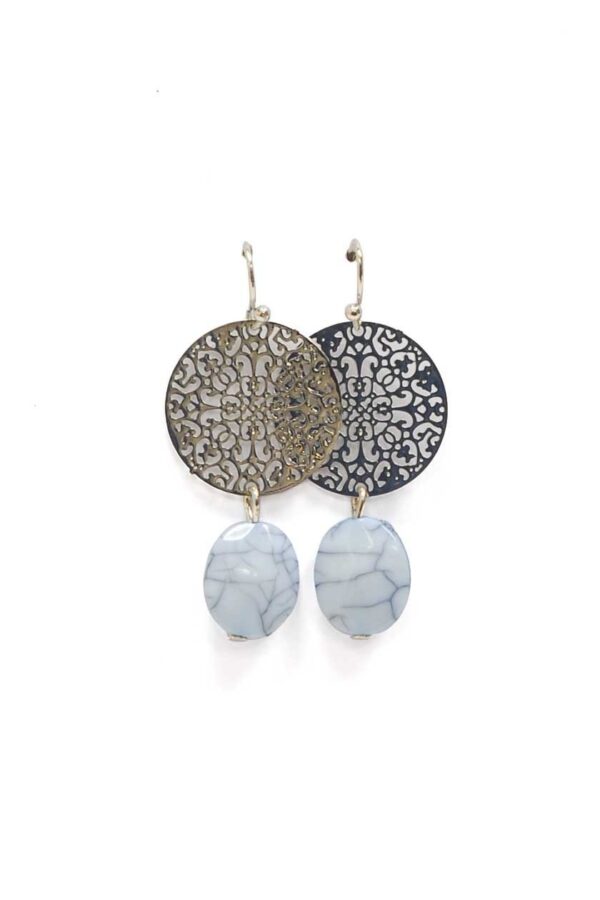 Boucles d'oreilles ornement baroque