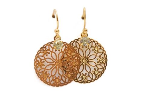 Boucles d'oreilles rondes