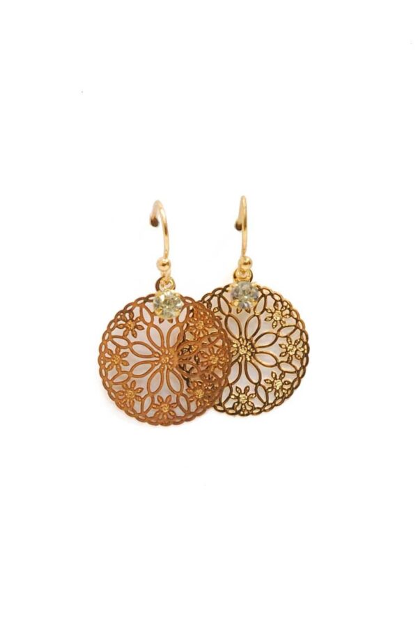 Boucles d'oreilles rondes