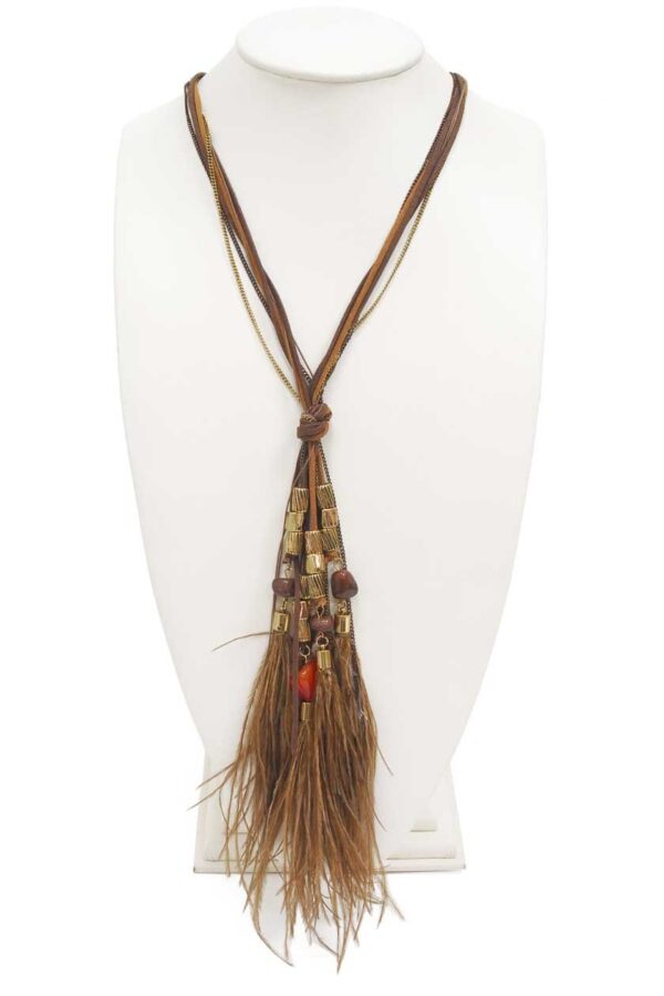 Collier à franges et perles