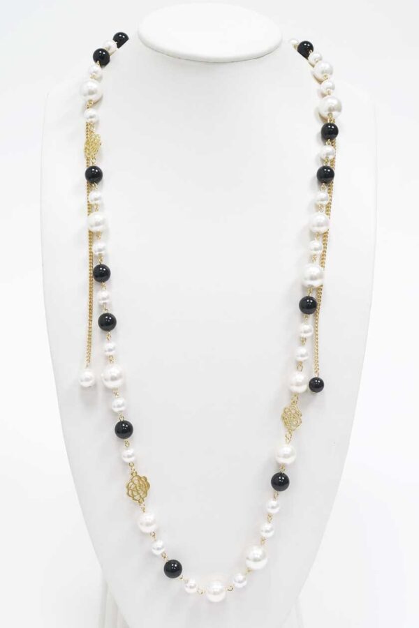 Long collier à perles
