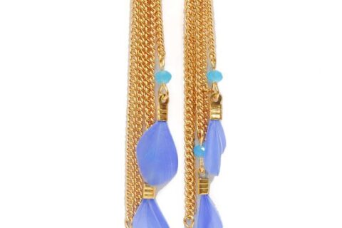 Boucles d'oreilles plumes