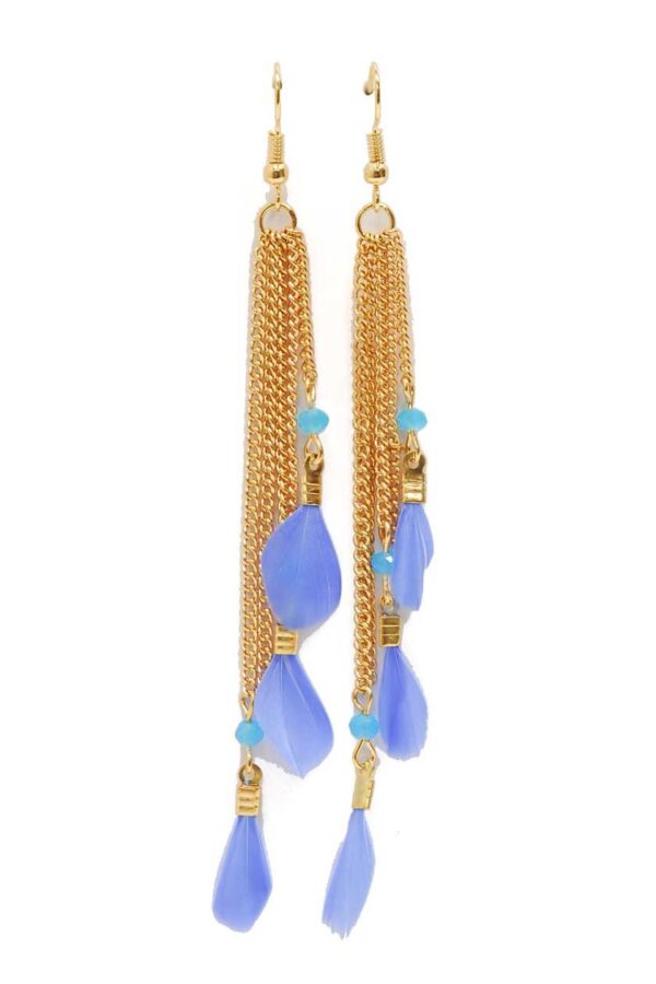 Boucles d'oreilles plumes