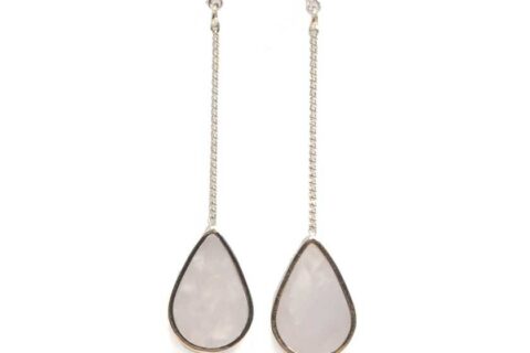 Boucles d'oreilles pierre sur pendentif