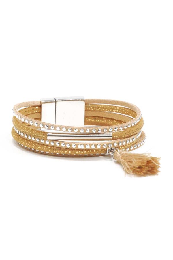 Bracelet à strass et clous