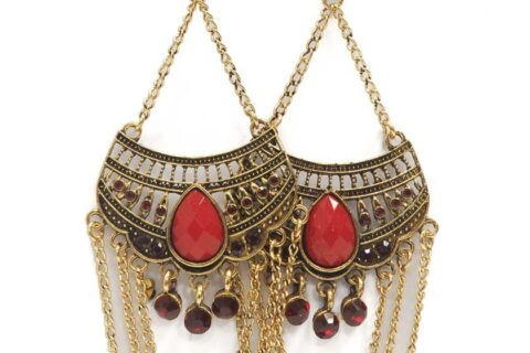 Boucles d'oreilles en chaines
