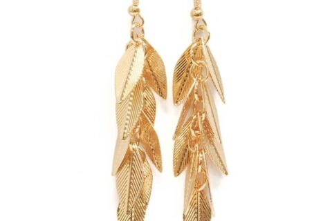 Boucles d'oreilles feuilles 2