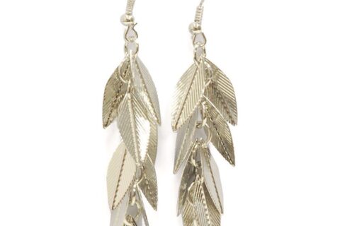 Boucles d'oreilles pendentif feuilles