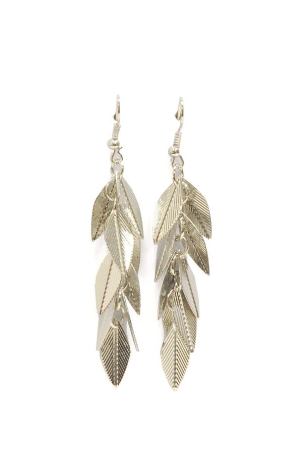 Boucles d'oreilles pendentif feuilles