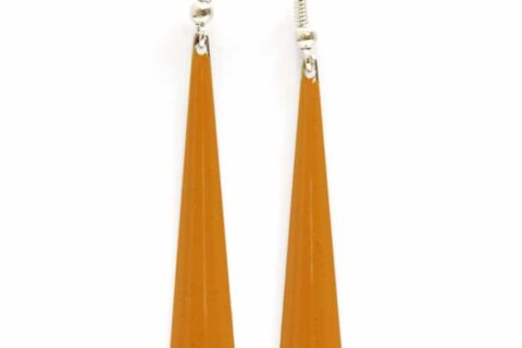 boucles d'oreilles longues camel
