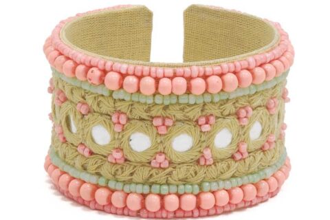 Bracelet corde rose